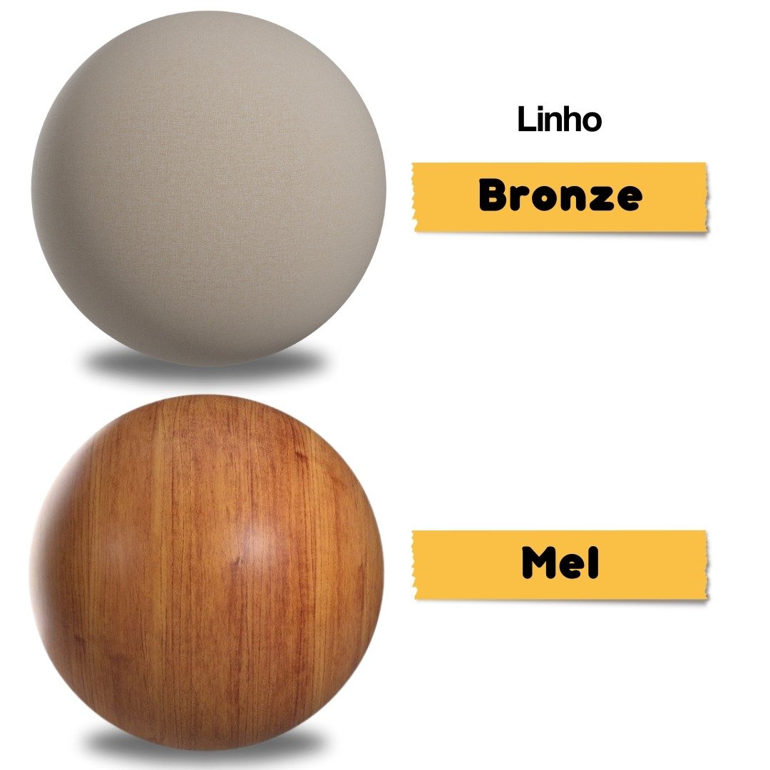 Mesa Tókio/Teka 120 Mel/Blonde/Off White com 4 Cadeiras Sol Linho Bronze – VIERO MÓVEIS - Imagem 2