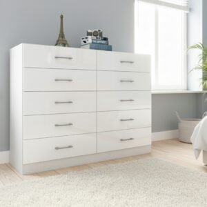 Cômoda 10 Gavetas Caribe Branco - FELLICCI