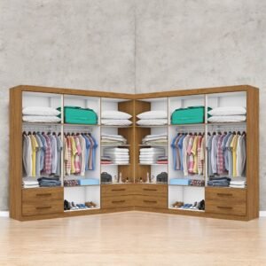Closet Hércules 1,77 m x 1, 77 m Cinamomo – CARIOCA MÓVEIS