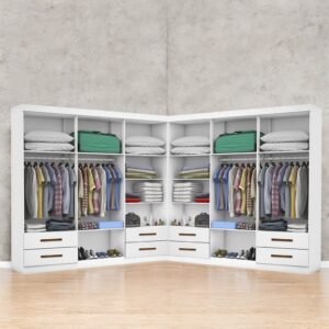 Closet Hércules 1,77 m x 1, 77 m Branco – CARIOCA MÓVEIS