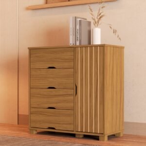 Cômoda 4 Gavetas com Sapateira Bela Nature - MADEC MÓVEIS